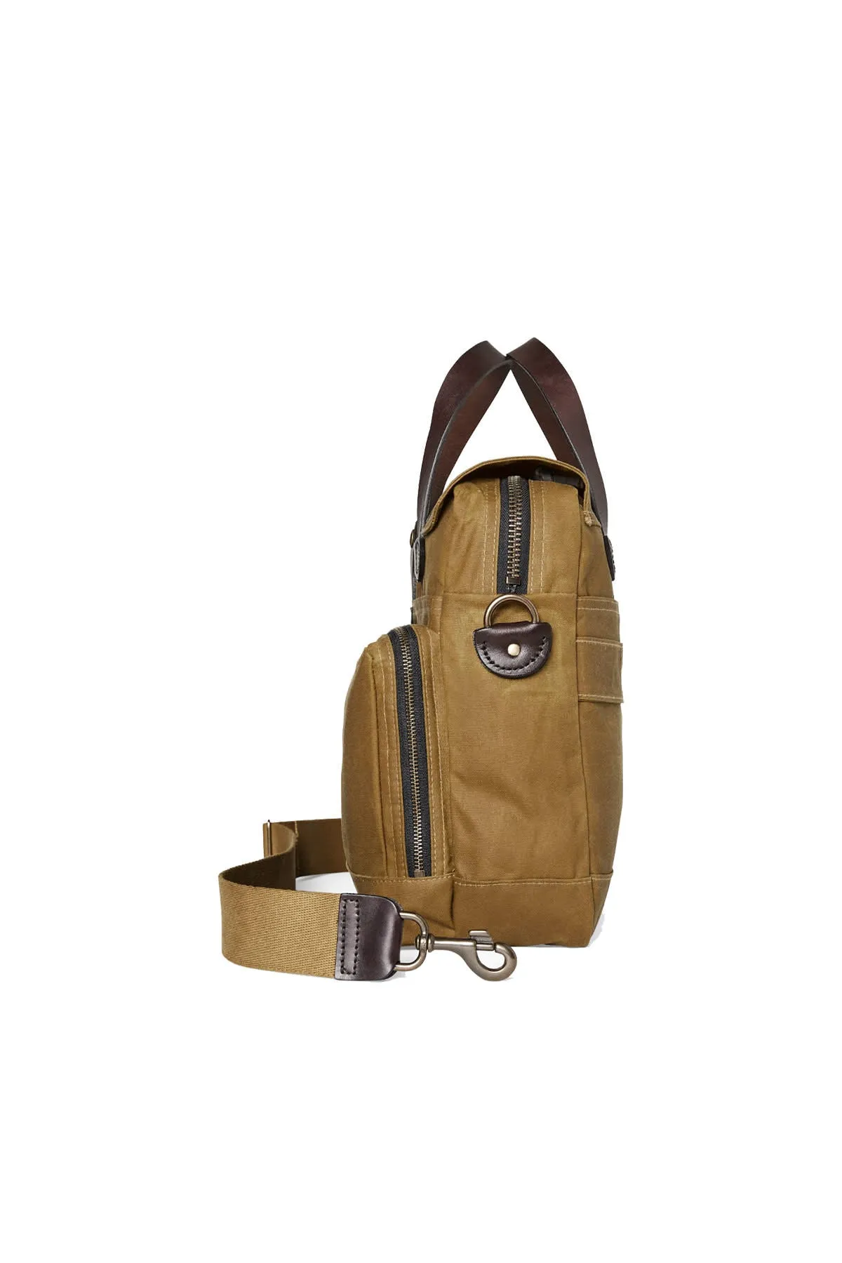 24 HOUR TIN BRIEFCASE Dark Tan