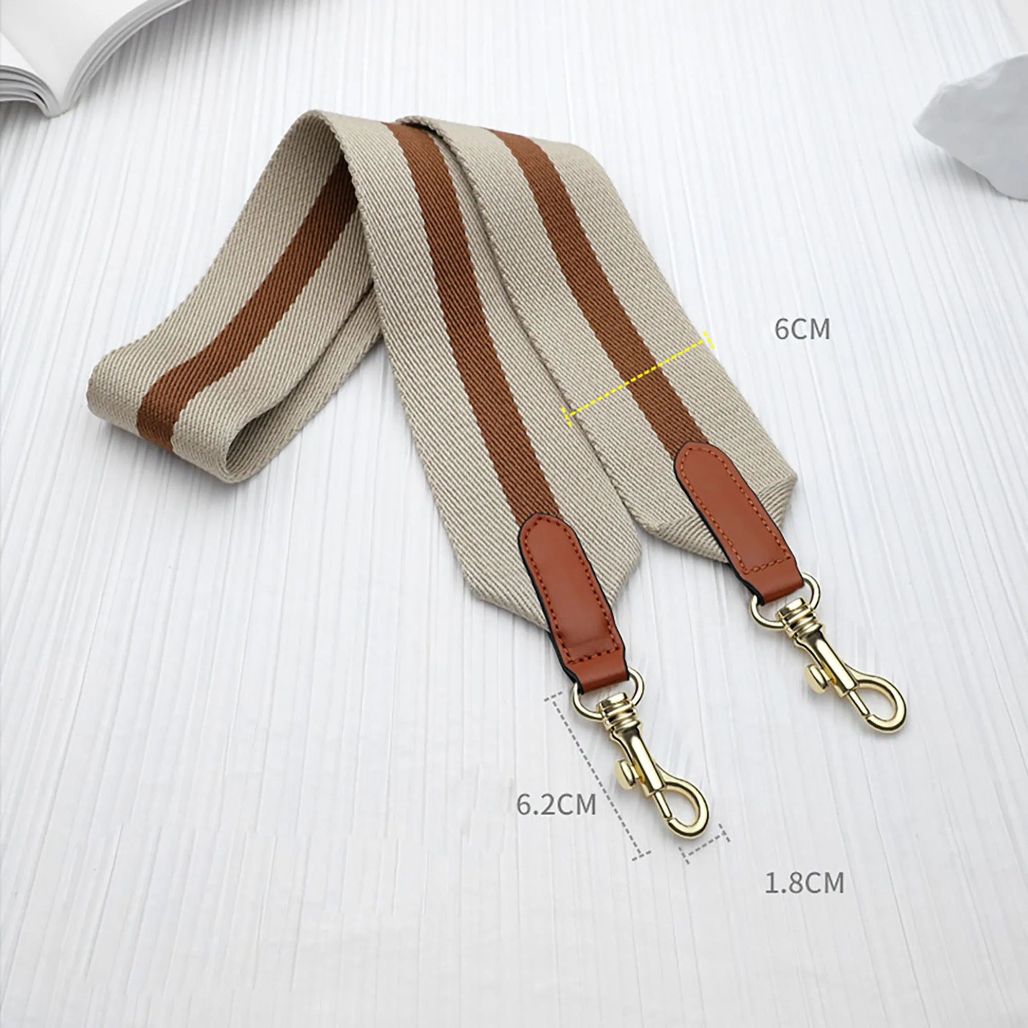 6.3cm canvas shoulder bag strap for evelyn bag, bag strap for birkin bag,crossbody strap for Kelly bag can be custom the length