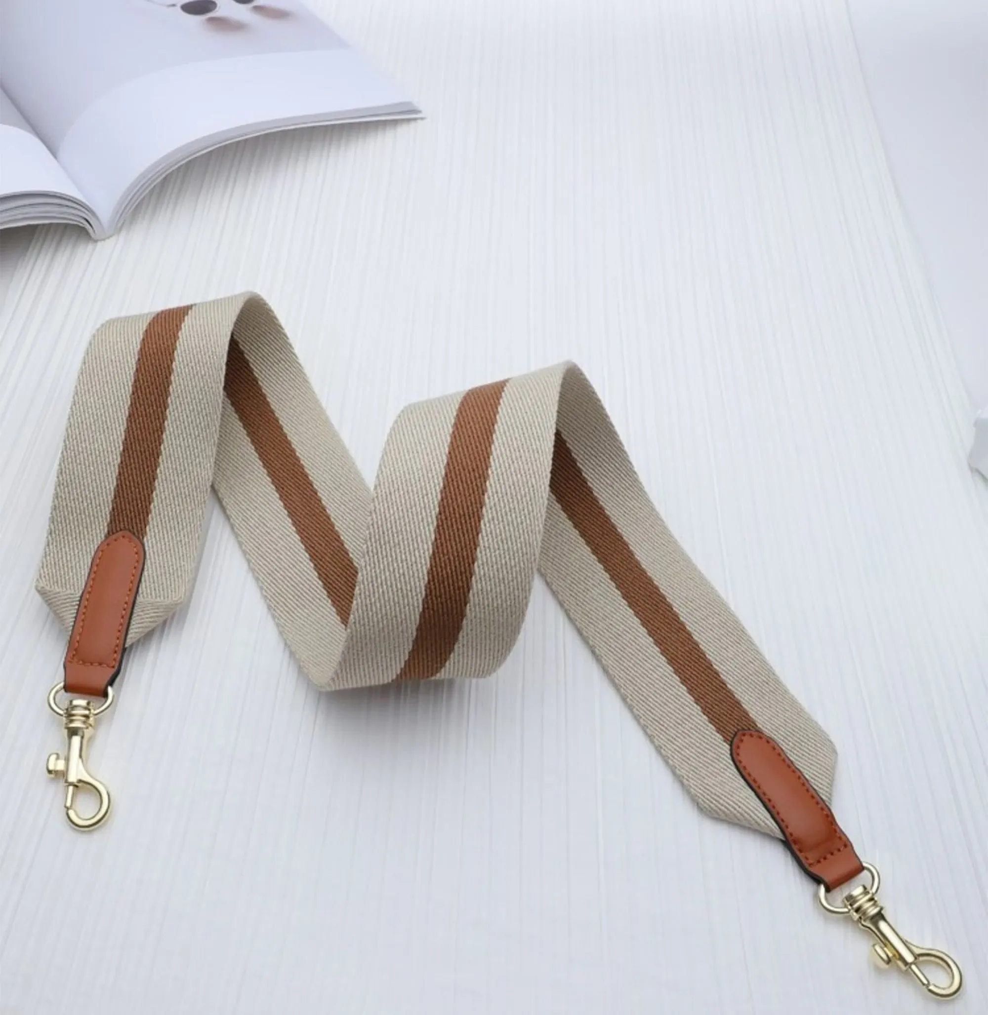 6.3cm canvas shoulder bag strap for evelyn bag, bag strap for birkin bag,crossbody strap for Kelly bag can be custom the length