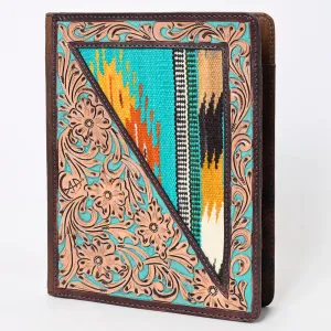 ADBG1160 American Darling Portfolio Bag Hand Tooled Saddle Blanket Genuine Leather women bag western handbag purse