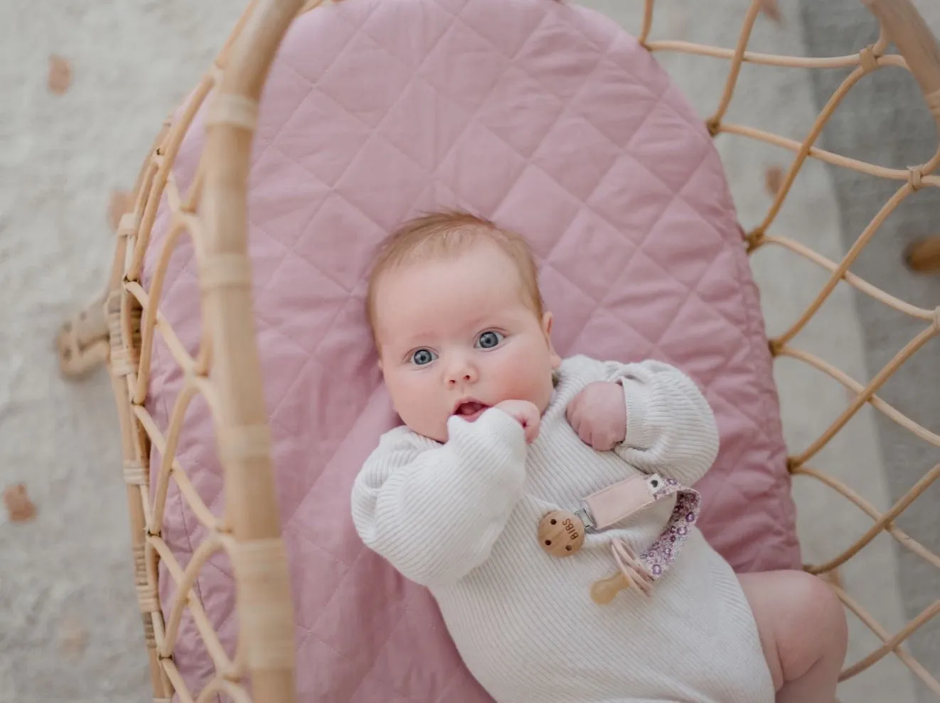 Bambella Designs Waterproof Bassinet Sheet/Change Mat Cover | Dusty Mauve