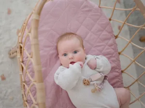 Bambella Designs Waterproof Bassinet Sheet/Change Mat Cover | Dusty Mauve