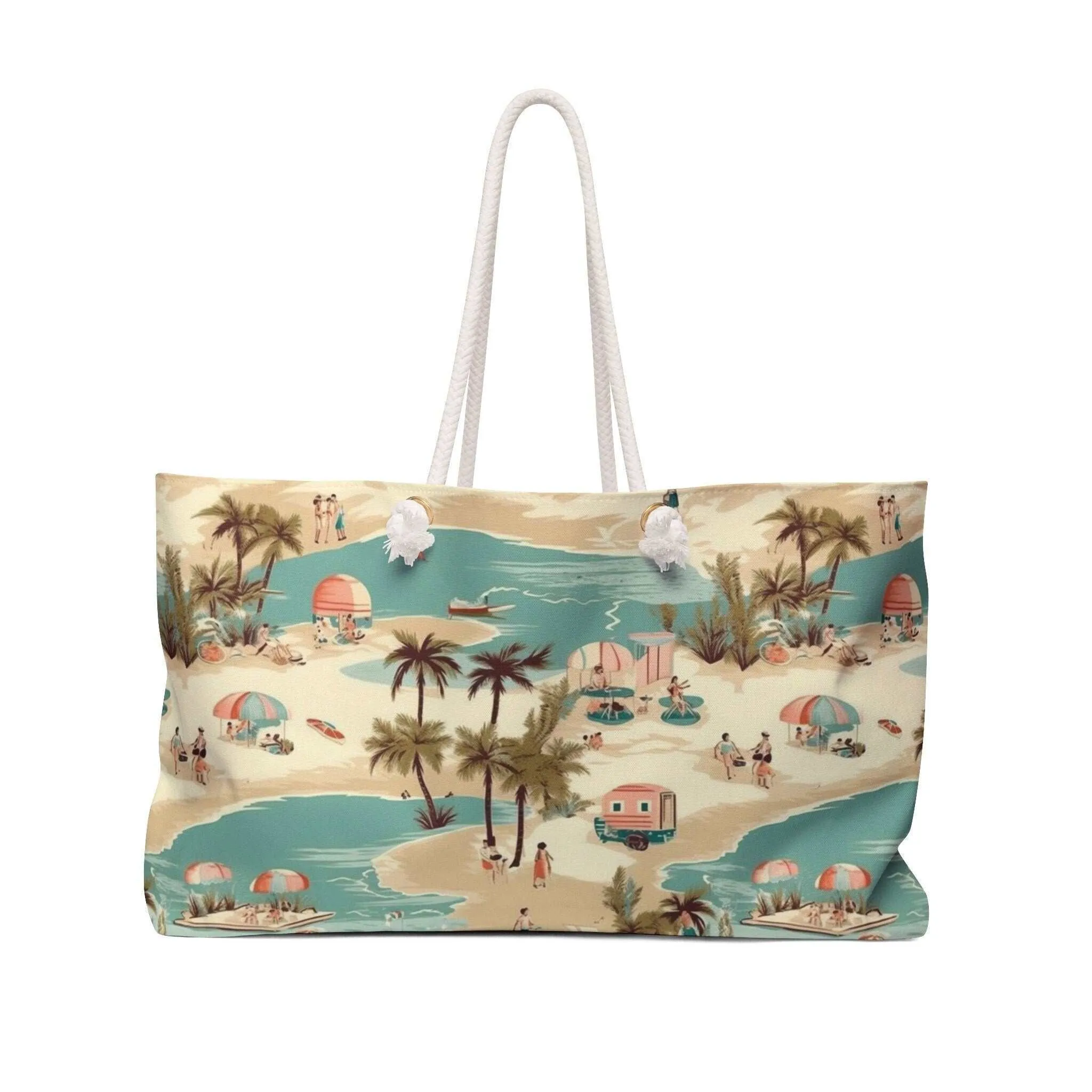Canvas Weekender Tote Bag for Summer Adventures