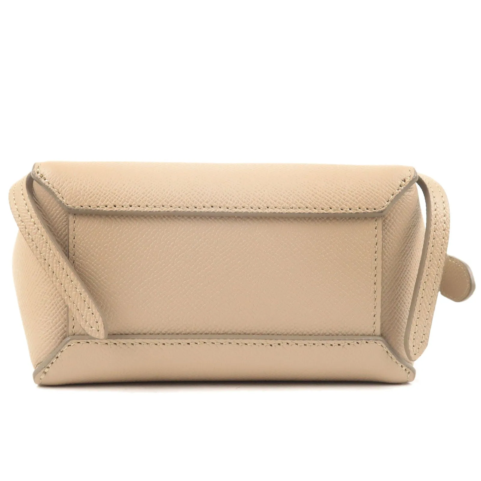 CELINE Leather Pico Belt Bag 2Way Bag Light Taupe 194263