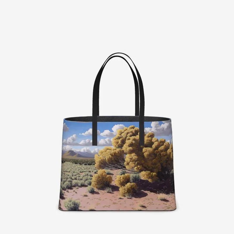Chamisa Temple Leather Tote