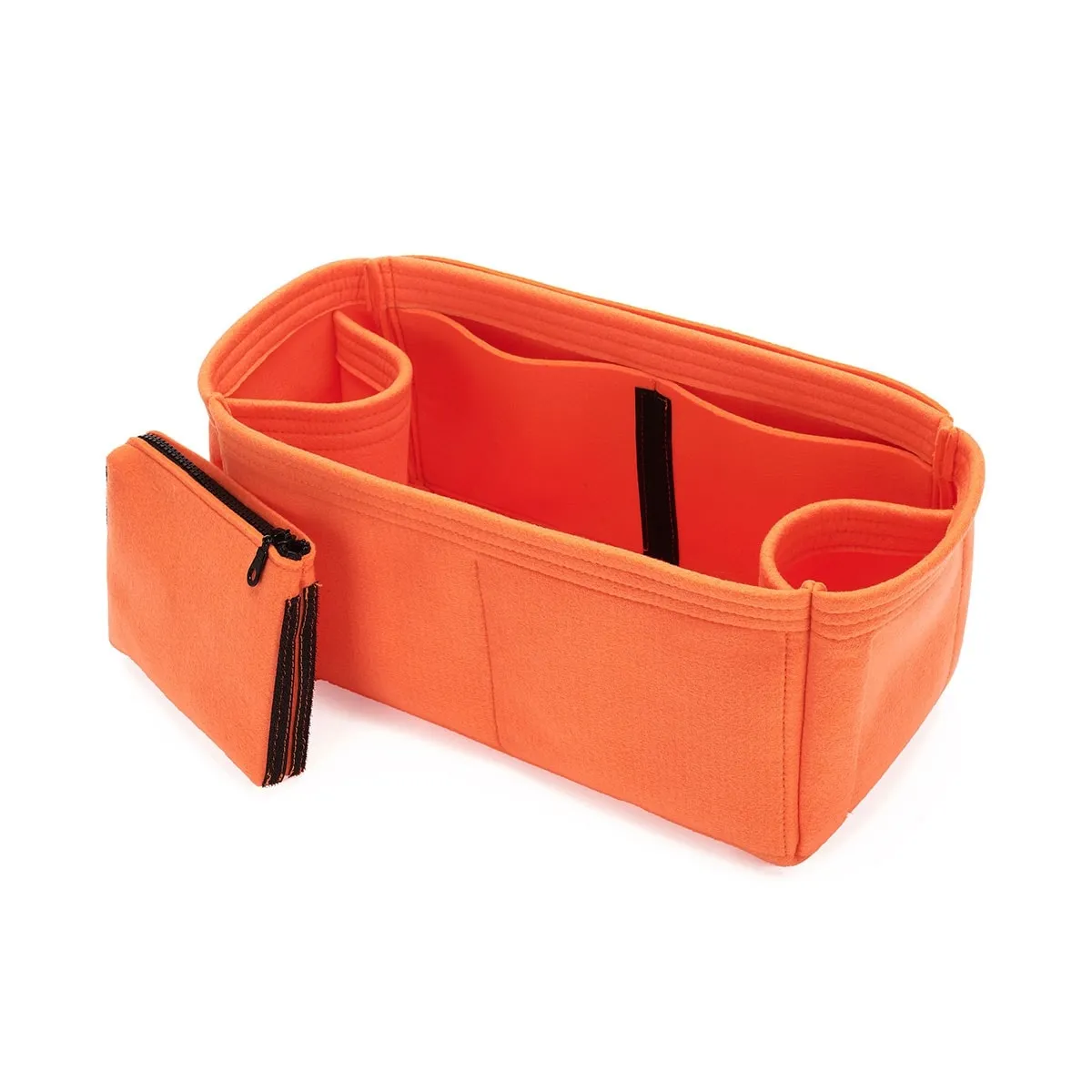 Custom Size Bag Organizer with Zipper Middle Pouch and Double Bottle Holders