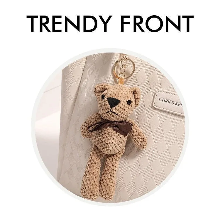 Cute Beige Minimalist Geometric Diamond  Pattern Rhombus Luxury Vegan Leather Large Capacity Shoulder Bag for Women   Teddy Clip, Tote Bag