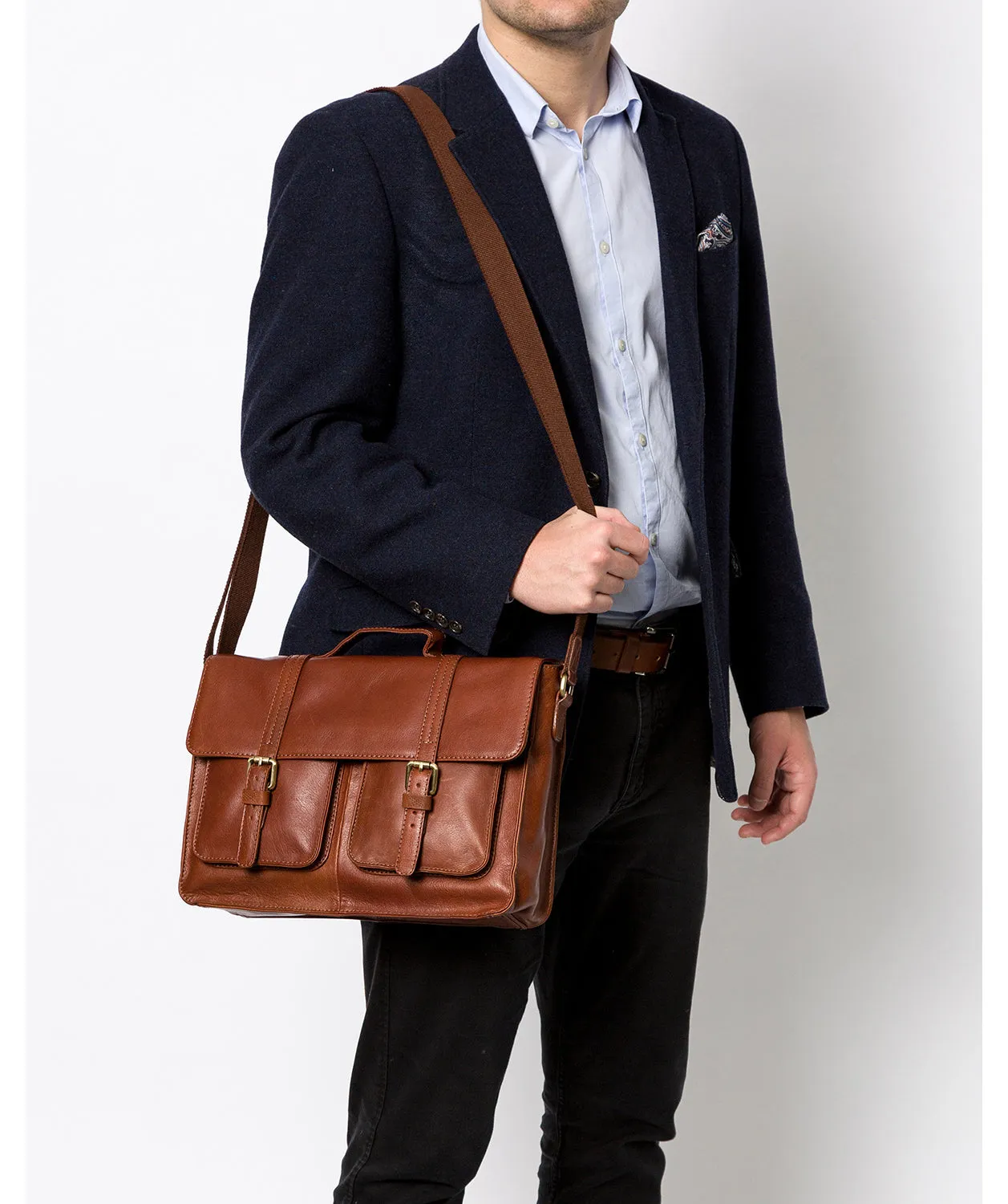 'Garsdale' Treacle Leather Briefcase