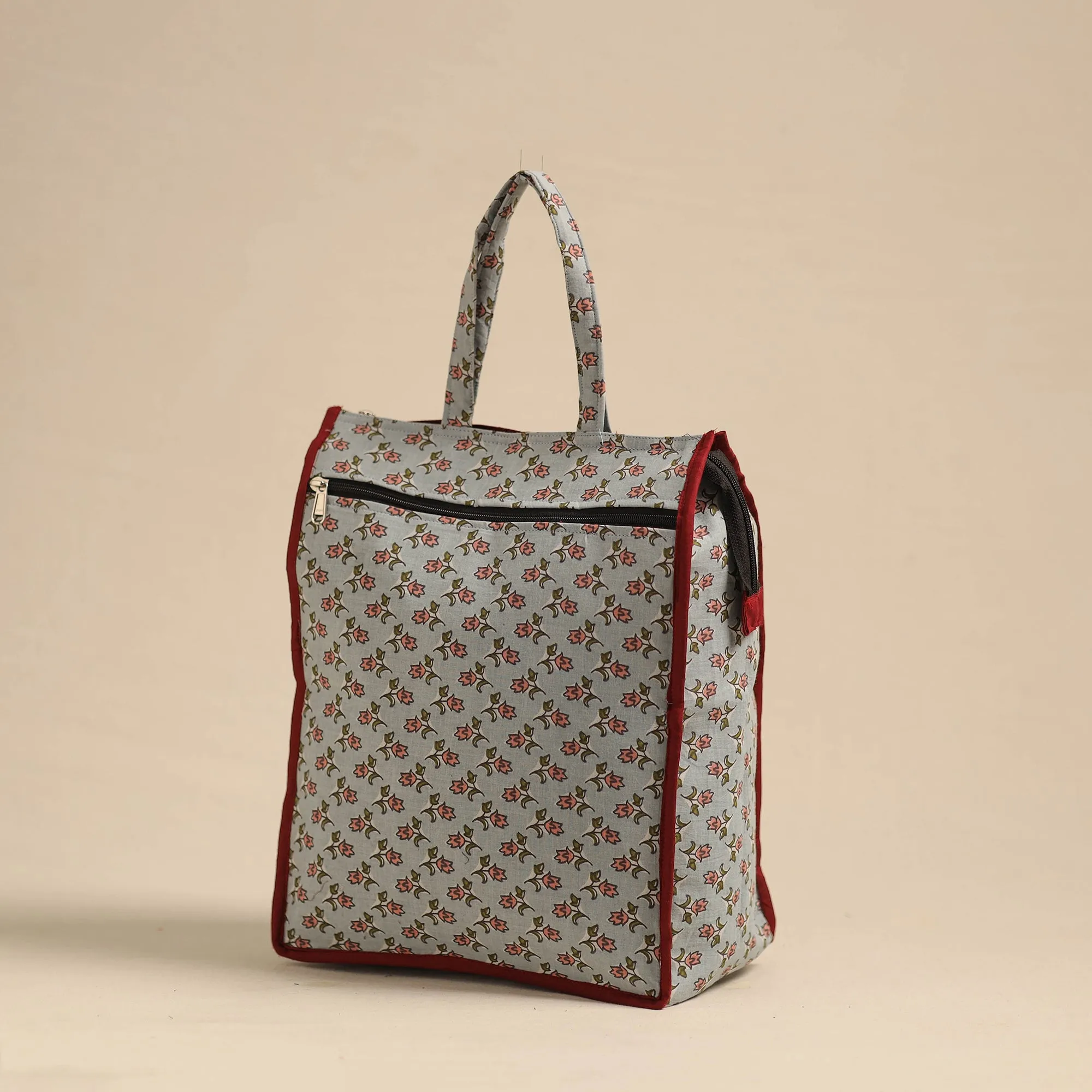Grey - Eco-Friendly Handmade Cotton Handbag for Women 25