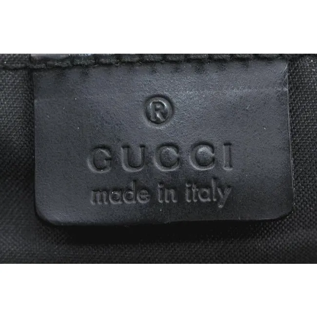 Gucci Gg Supreme Portfolio Messenger Bagmessenger Black Guccissima Print Leather And Coated Canvas L