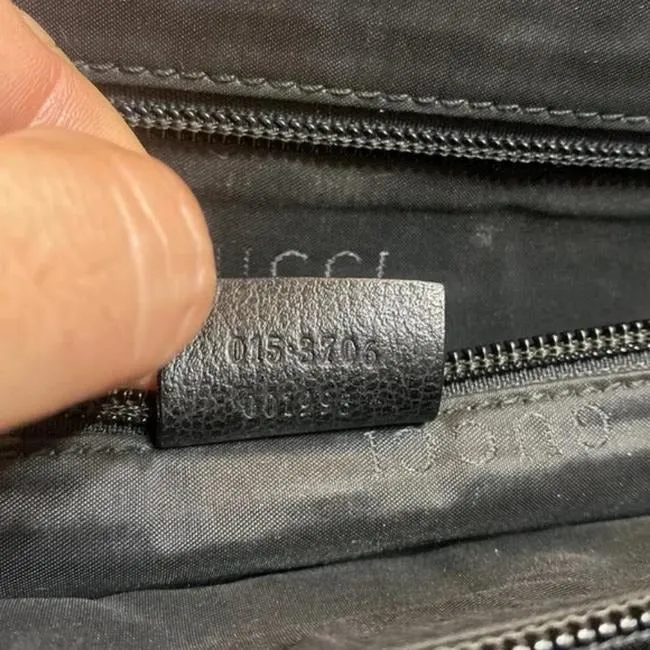 Gucci Gg Supreme Portfolio Messenger Bagmessenger Black Guccissima Print Leather And Coated Canvas L