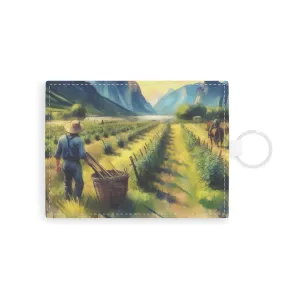 Life in rural areas Saffiano Leather Card Holder