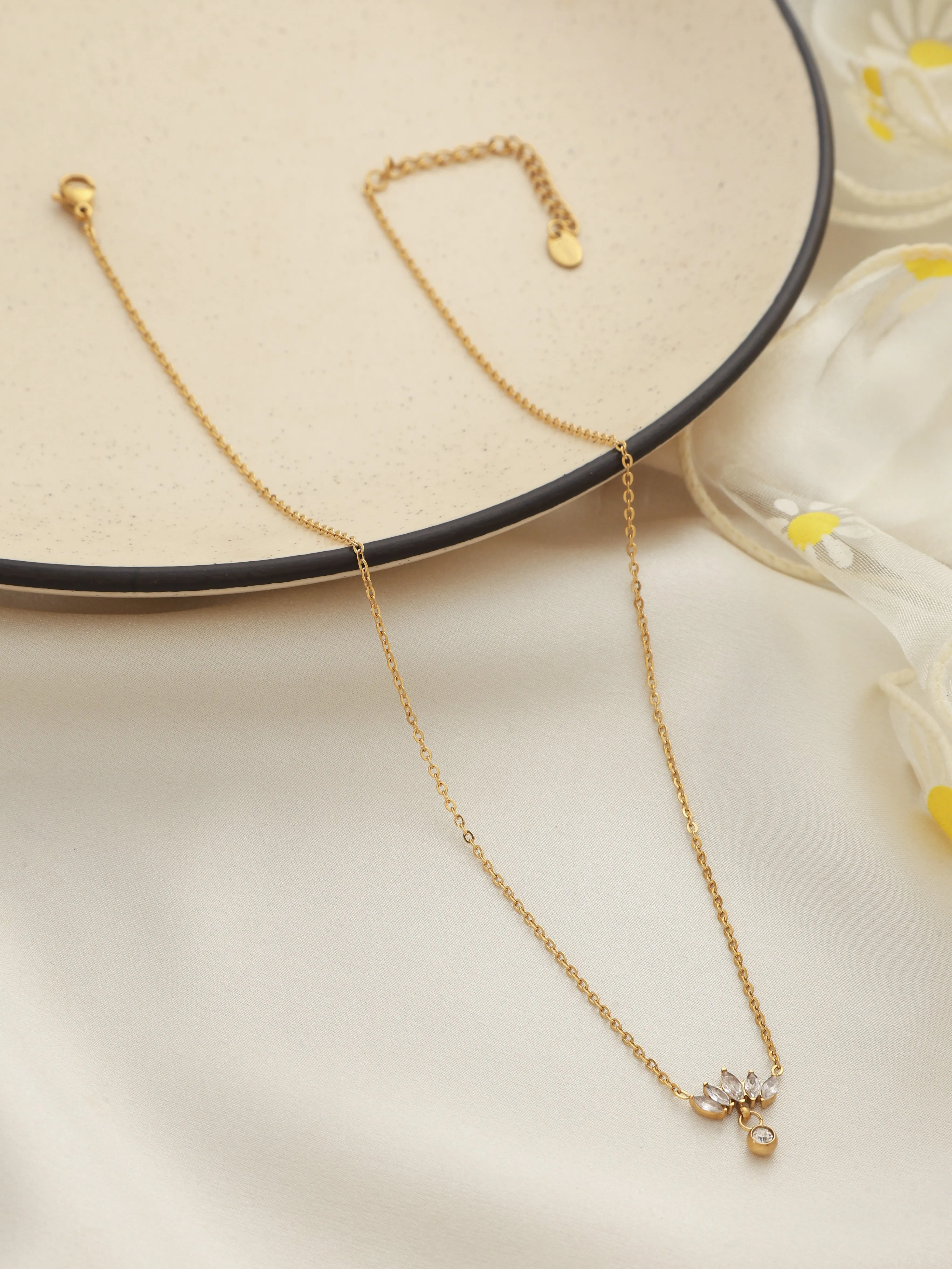 Lotus Drop Necklace