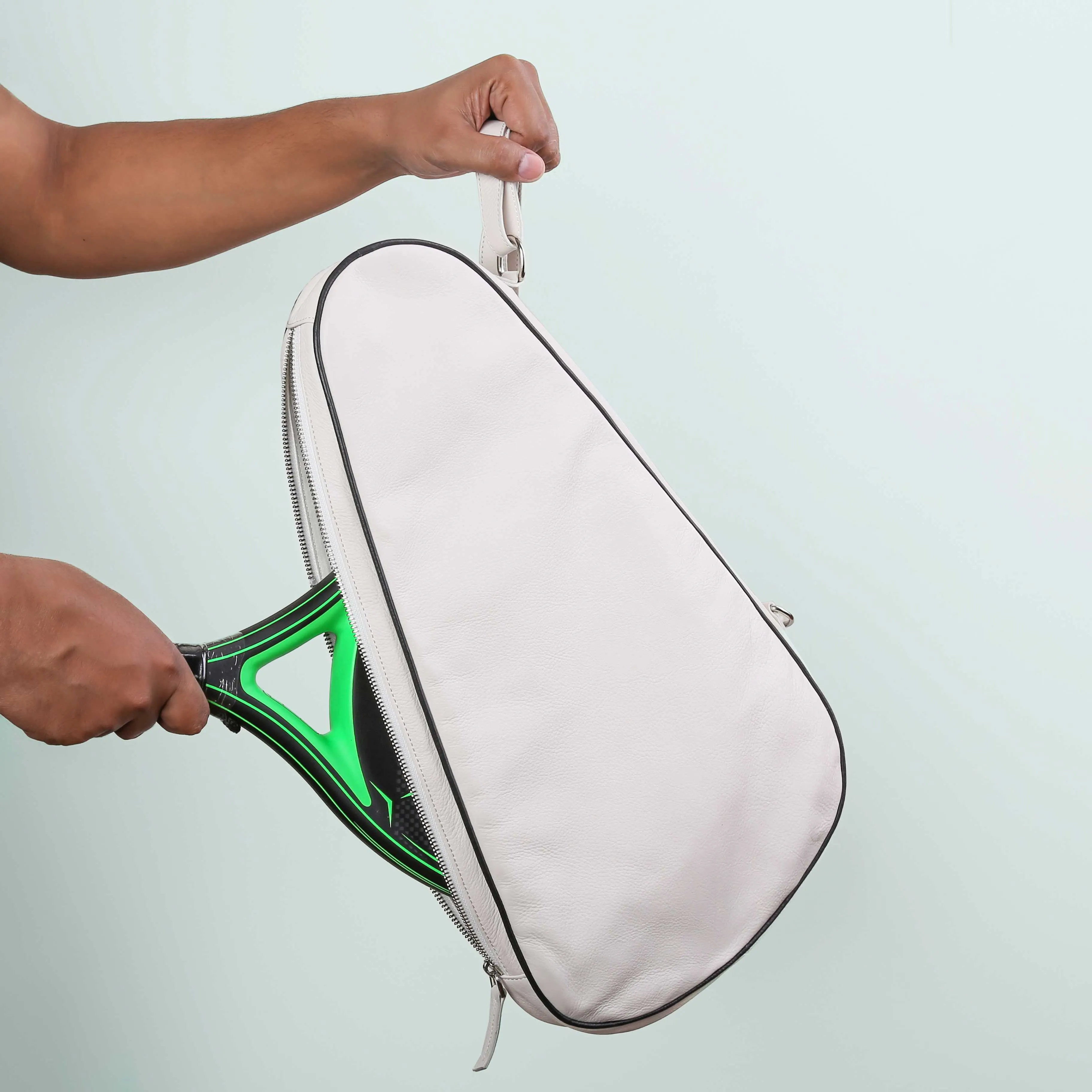Luxury Leather Paddle Tennis Bag