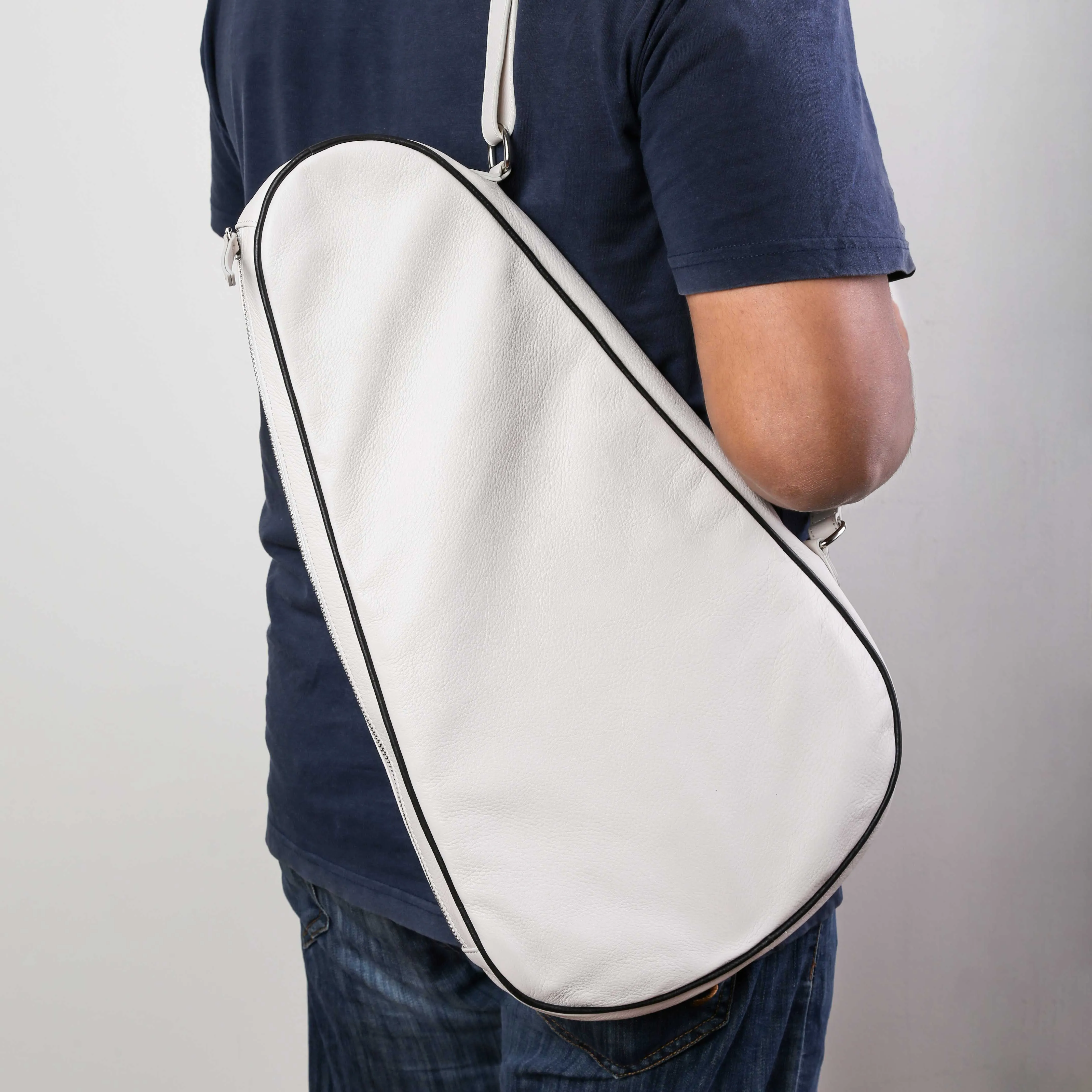 Luxury Leather Paddle Tennis Bag