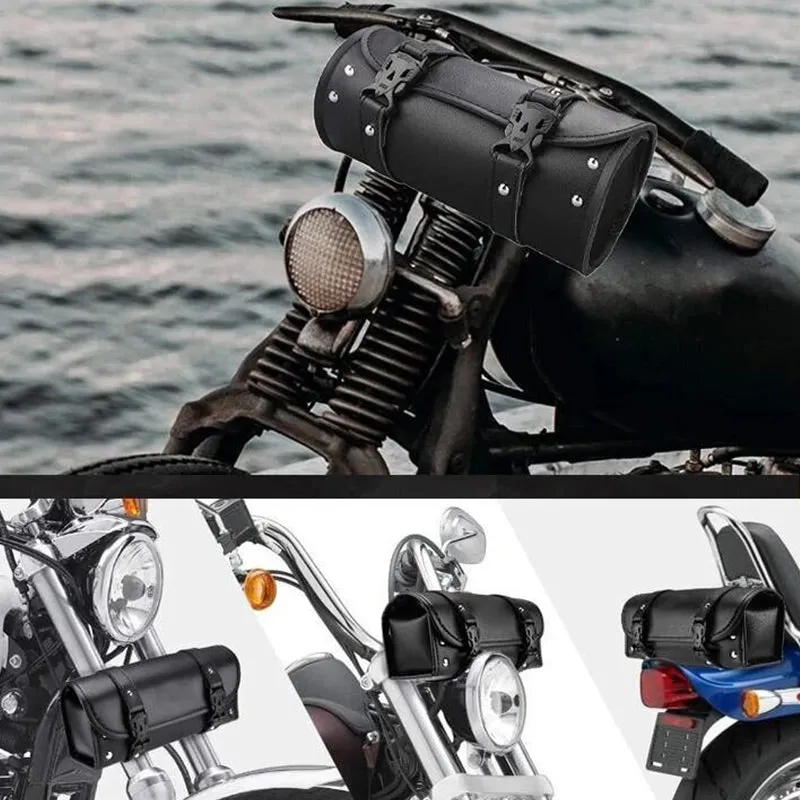 Motorcycle Handlebar Bag Roll Tool Bag Storage Bag