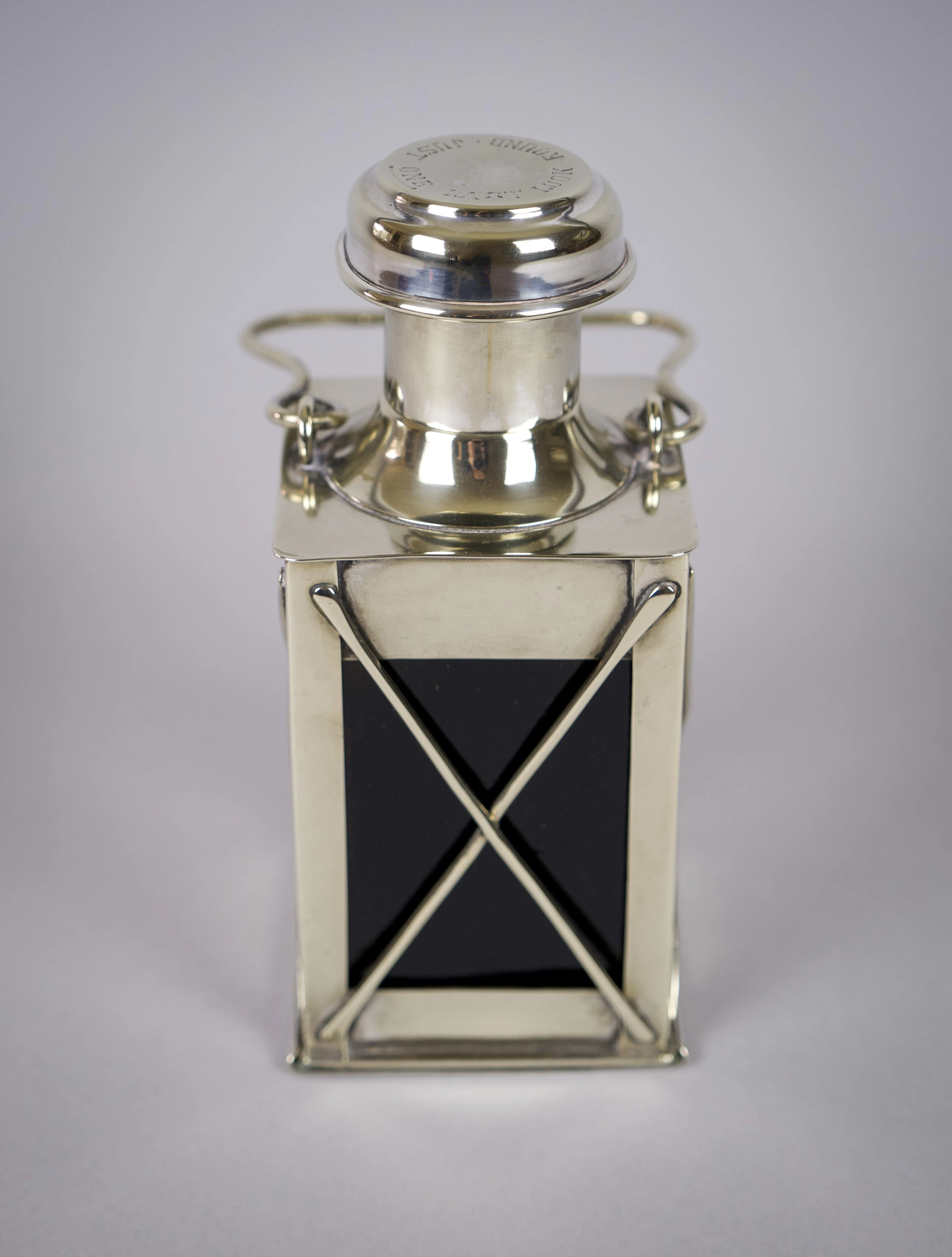 Novelty Silver Plate Lantern Decanter by Marples & Co, c.1910