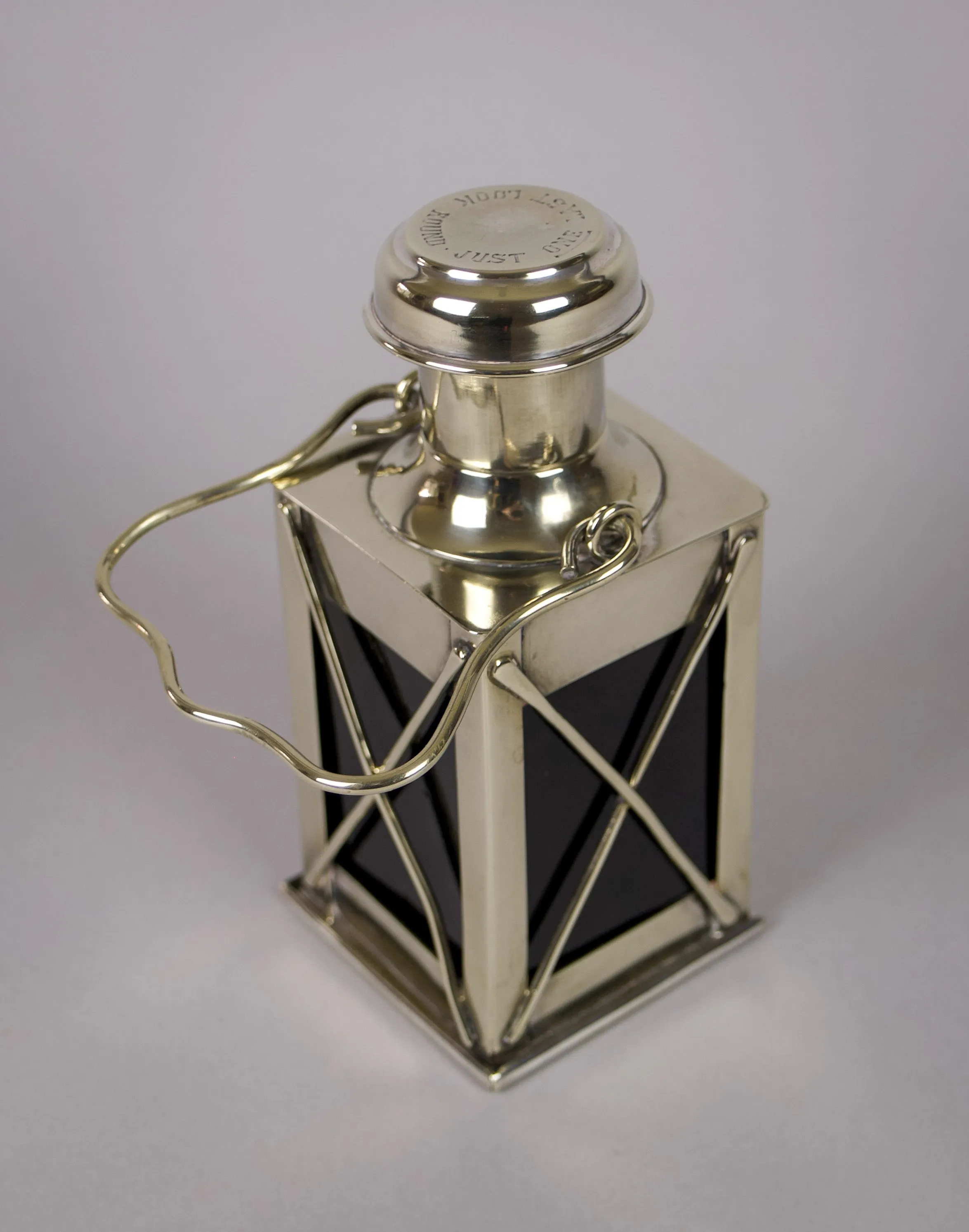 Novelty Silver Plate Lantern Decanter by Marples & Co, c.1910