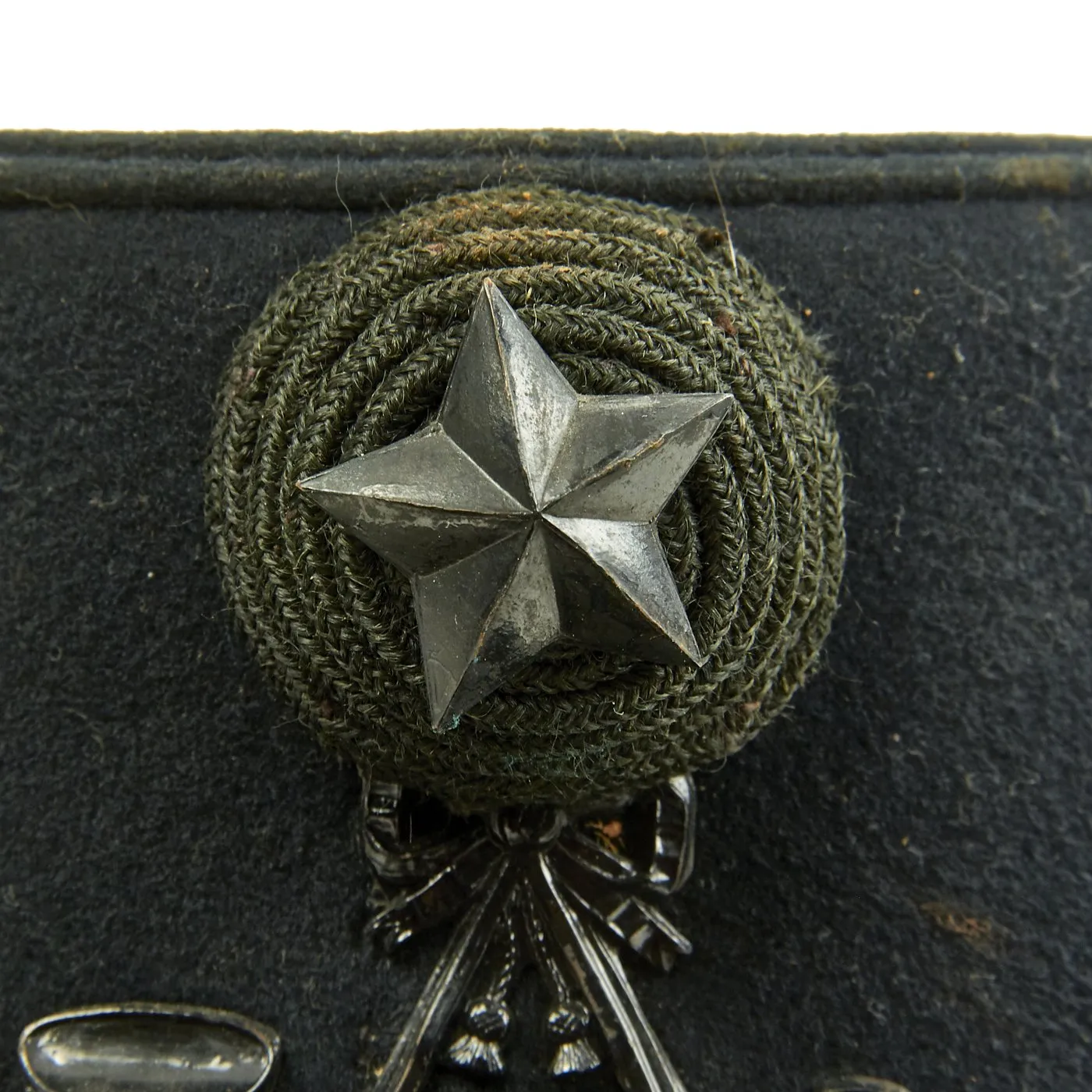 Original British Victorian Cameronians Scottish Rifles Shako
