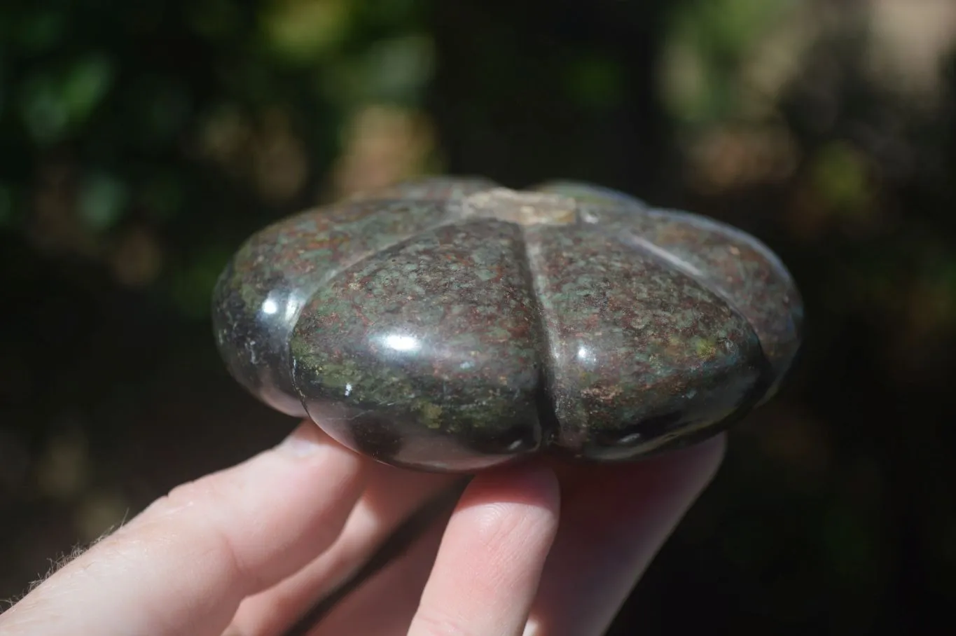 Polished Mixed Stone Pumpkin Carvings x 3 From Zimbabwe
