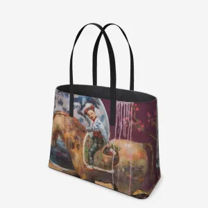 Spring Of Love Leather Tote