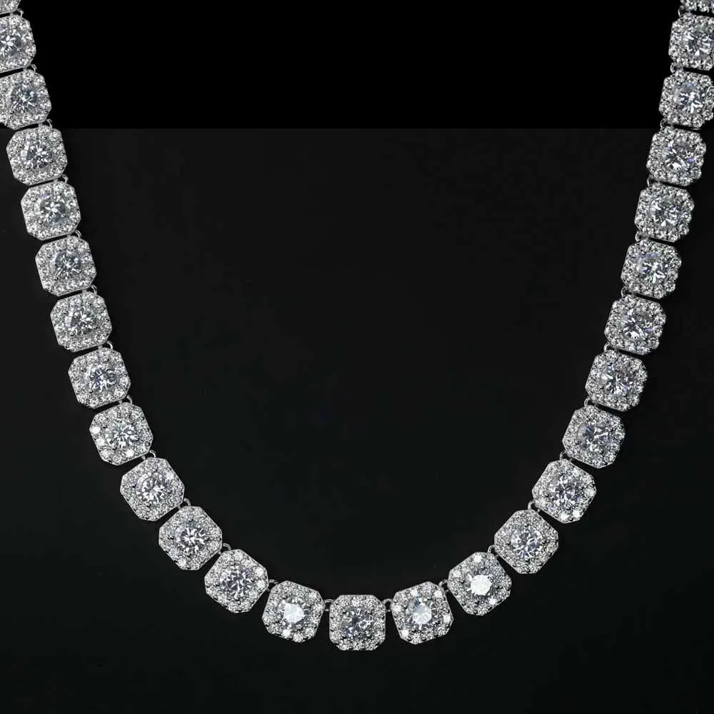 The Frozen Icon II® - 13mm Cluster Diamond Tennis Chain