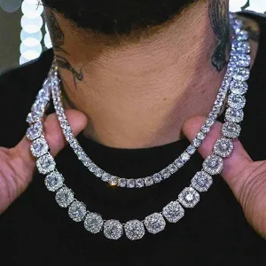 The Frozen Icon II® - 13mm Cluster Diamond Tennis Chain
