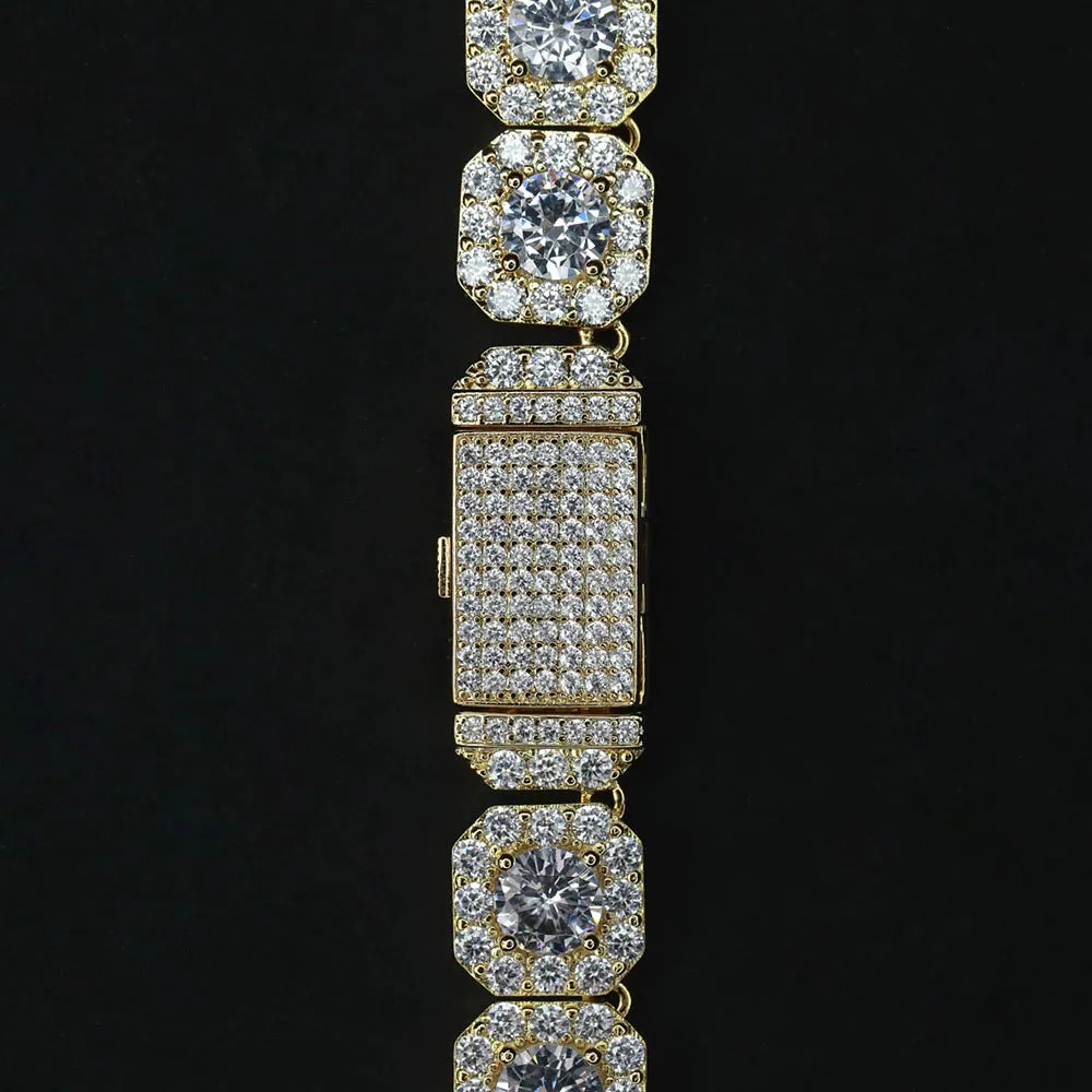 The Frozen Icon II® - 13mm Cluster Diamond Tennis Chain