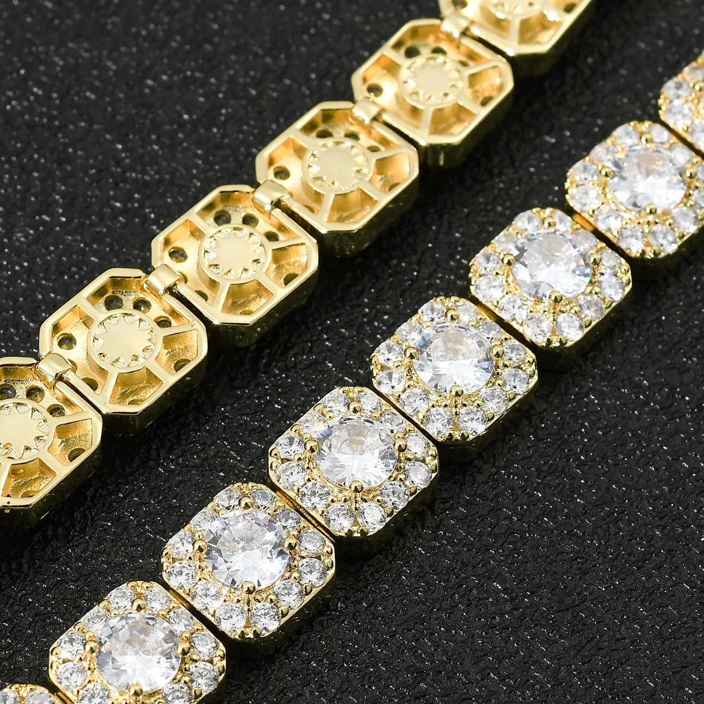 The Frozen Icon II® - 13mm Cluster Diamond Tennis Chain